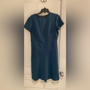 Green/Blue Sheath dress with pocket detail